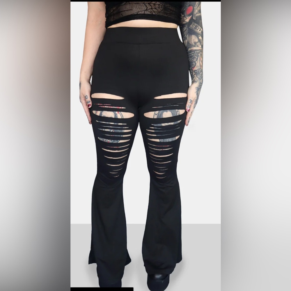 Forest ink Stylish Black Ripped Women's Pants. *hemmed*